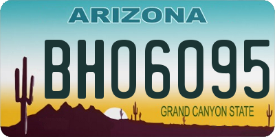 AZ license plate BHO6095