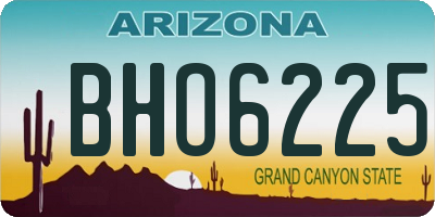 AZ license plate BHO6225