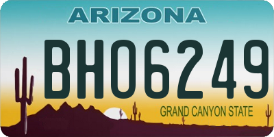 AZ license plate BHO6249