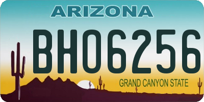 AZ license plate BHO6256