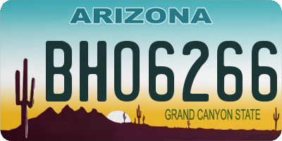 AZ license plate BHO6266