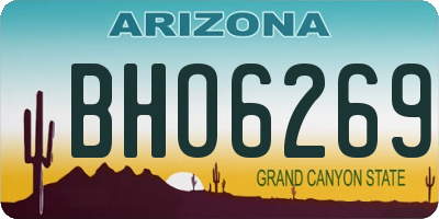 AZ license plate BHO6269