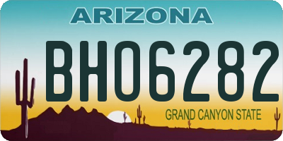 AZ license plate BHO6282