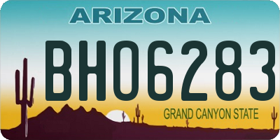 AZ license plate BHO6283