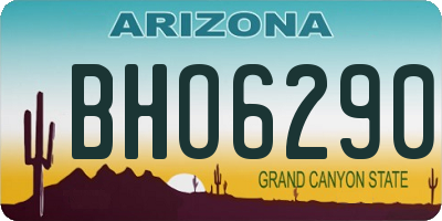 AZ license plate BHO6290