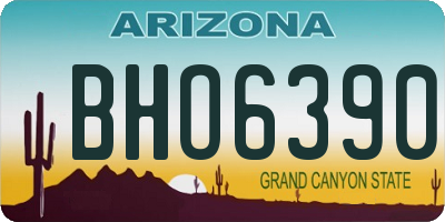 AZ license plate BHO6390