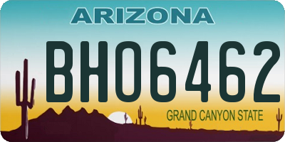 AZ license plate BHO6462