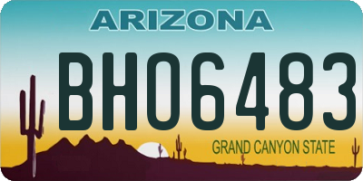 AZ license plate BHO6483
