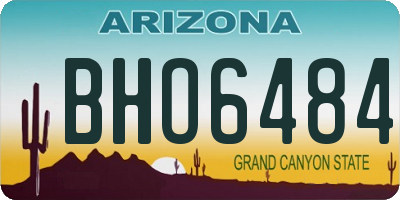 AZ license plate BHO6484