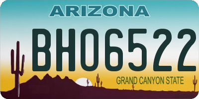 AZ license plate BHO6522