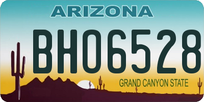 AZ license plate BHO6528