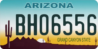 AZ license plate BHO6556