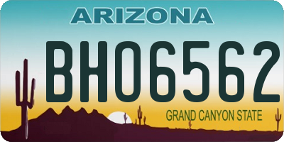 AZ license plate BHO6562