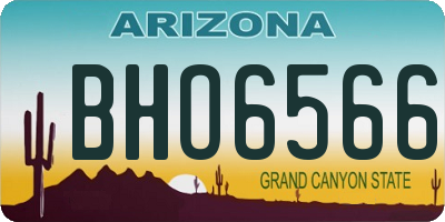 AZ license plate BHO6566