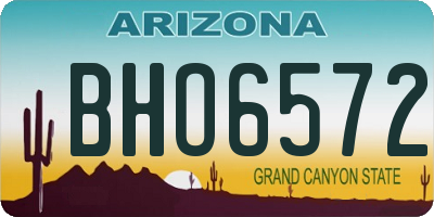 AZ license plate BHO6572