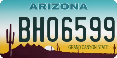 AZ license plate BHO6599