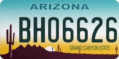 AZ license plate BHO6626