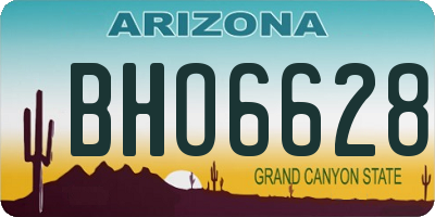 AZ license plate BHO6628