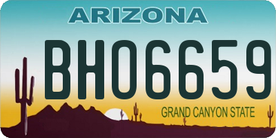 AZ license plate BHO6659