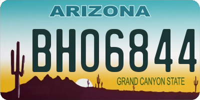 AZ license plate BHO6844