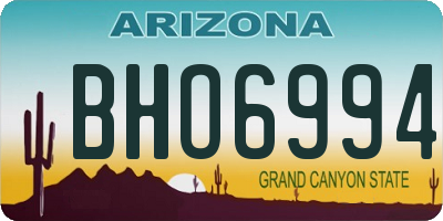 AZ license plate BHO6994
