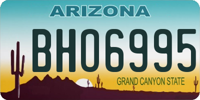 AZ license plate BHO6995