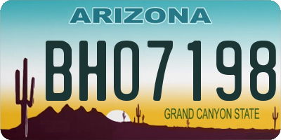 AZ license plate BHO7198