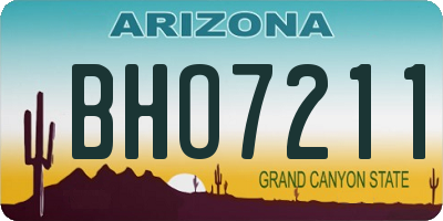 AZ license plate BHO7211