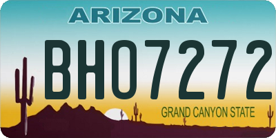 AZ license plate BHO7272