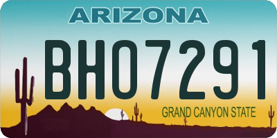 AZ license plate BHO7291