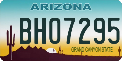 AZ license plate BHO7295