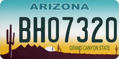 AZ license plate BHO7320