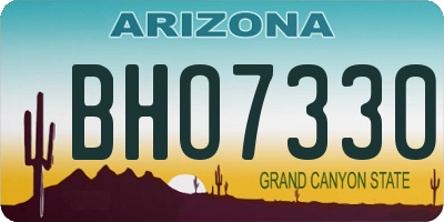 AZ license plate BHO7330