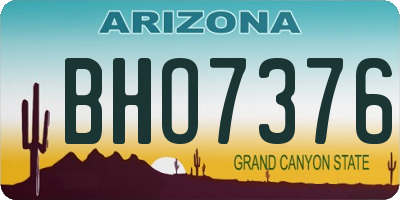 AZ license plate BHO7376