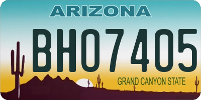 AZ license plate BHO7405
