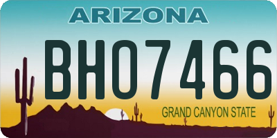 AZ license plate BHO7466