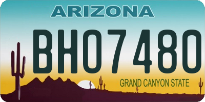 AZ license plate BHO7480