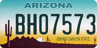 AZ license plate BHO7573