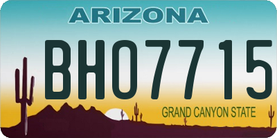 AZ license plate BHO7715