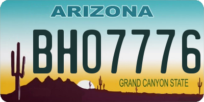 AZ license plate BHO7776