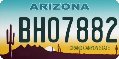 AZ license plate BHO7882