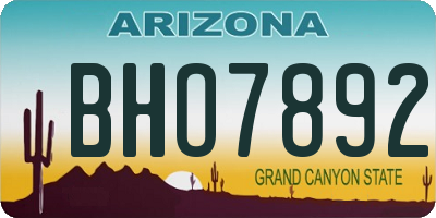 AZ license plate BHO7892
