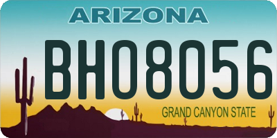 AZ license plate BHO8056