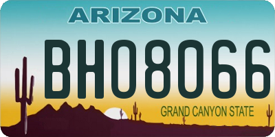 AZ license plate BHO8066