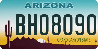 AZ license plate BHO8090