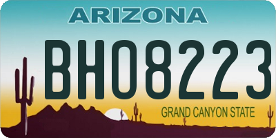 AZ license plate BHO8223