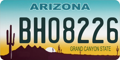 AZ license plate BHO8226
