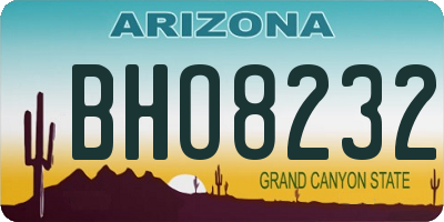 AZ license plate BHO8232