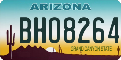 AZ license plate BHO8264