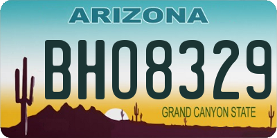 AZ license plate BHO8329